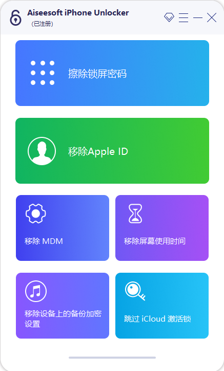 Aiseesoft iPhone Unlocker(手机解锁器) v2.0.60 中文破解便携式版